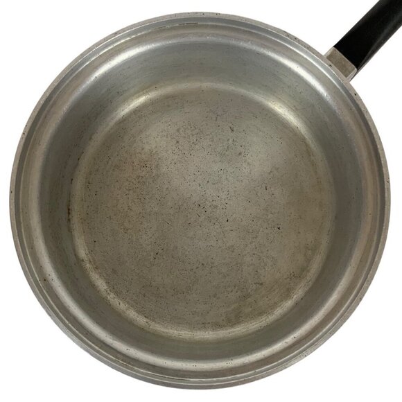 Vintage Saladmaster Aluminum 1 Qt Saucepan No 202 With Black Handle NO LID - Picture 6 of 9